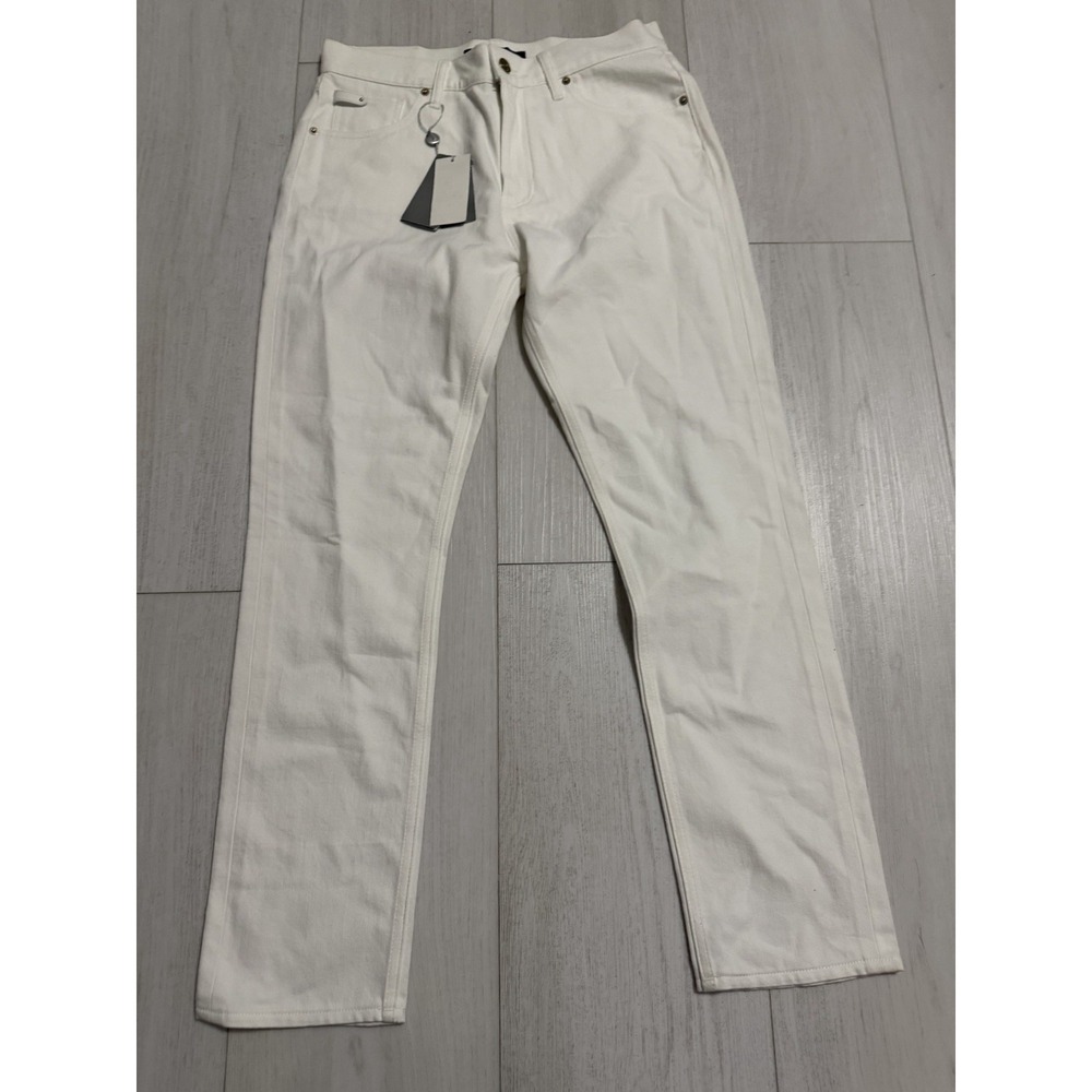 NWT‎ Ralph Lauren Purple Label 750 Straight Ankle Jean Sz 29 Pearl Made in Italy